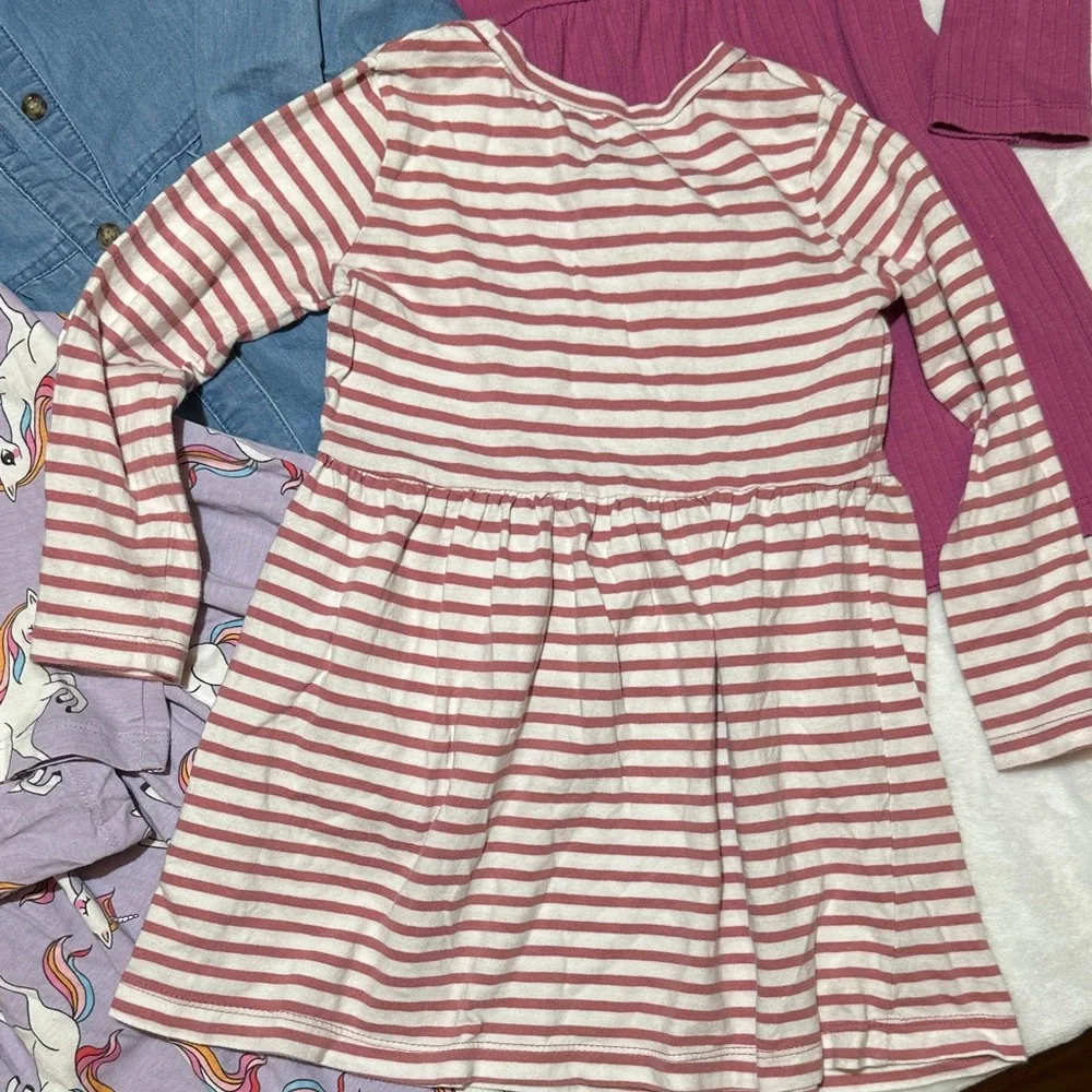 Girls 4pc long sleeve dress bundle 2 nwot,EUC, vguc all 3t